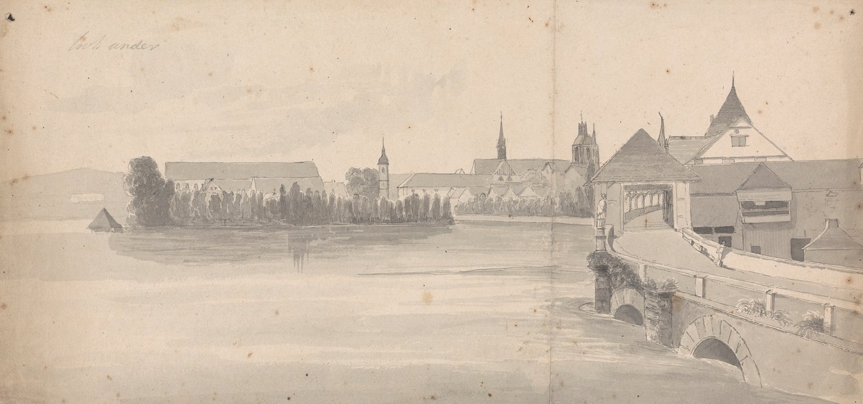 Wieś nad jeziorem autorstwa Isaac Weld