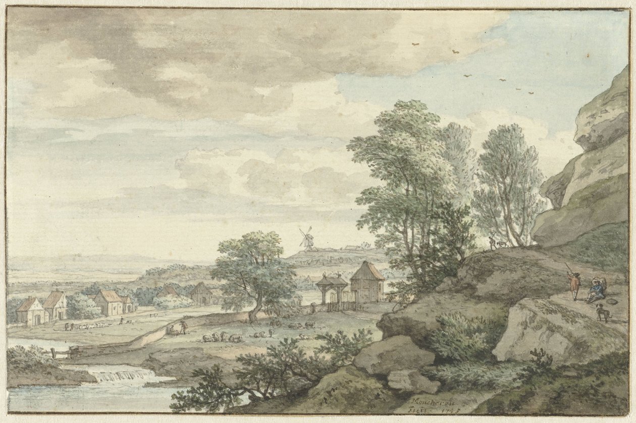 Widok w okolicach Bentheim autorstwa Isaac de Moucheron