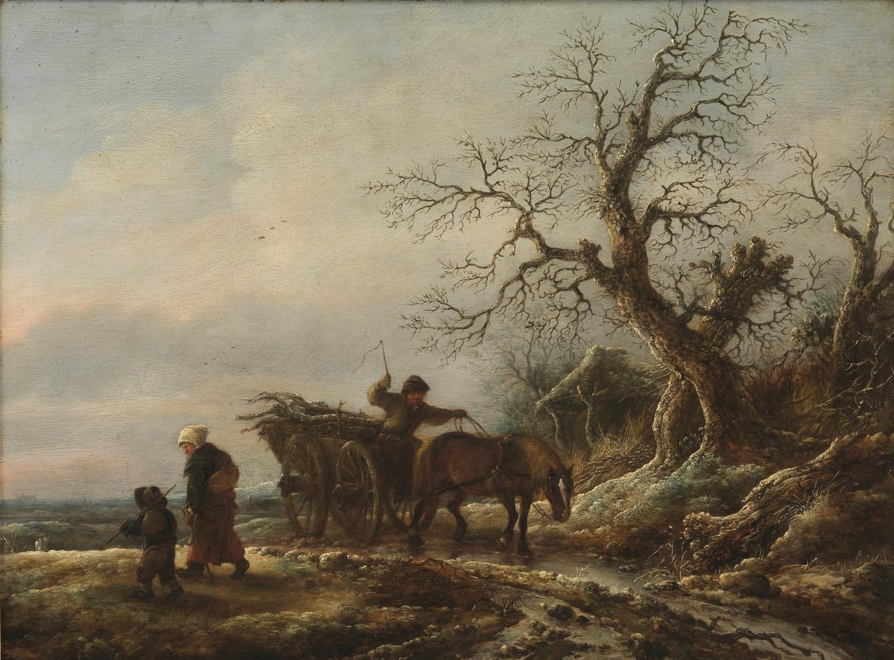 Zimowa scena autorstwa Isaack van Ostade