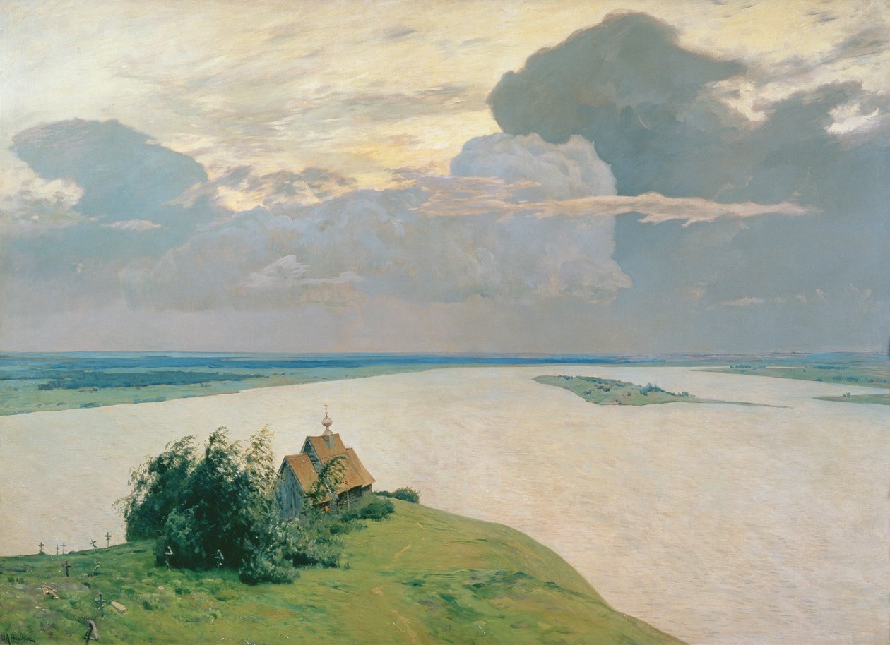 Nad wiecznym pokojem, 1894 autorstwa Isaak Ilyich Levitan