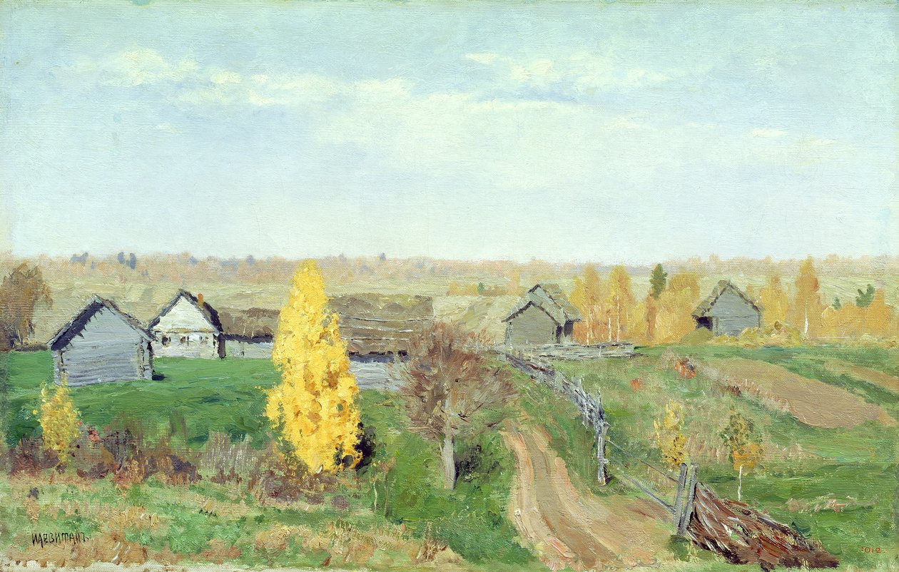Złota Jesień na wsi, 1889 autorstwa Isaak Ilyich Levitan