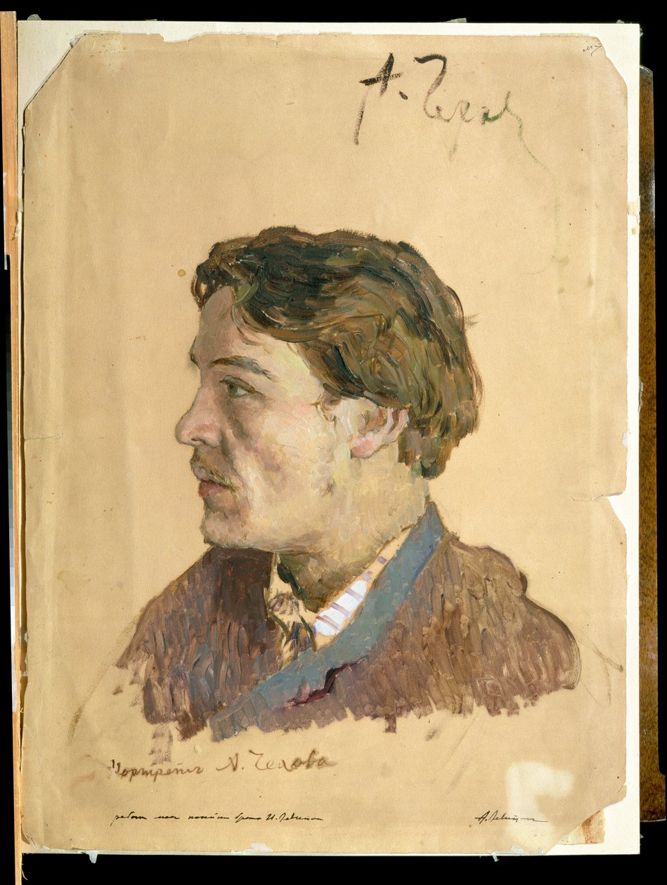 Portret Antona Czechowa (1860-1904) autorstwa Isaak Ilyich Levitan