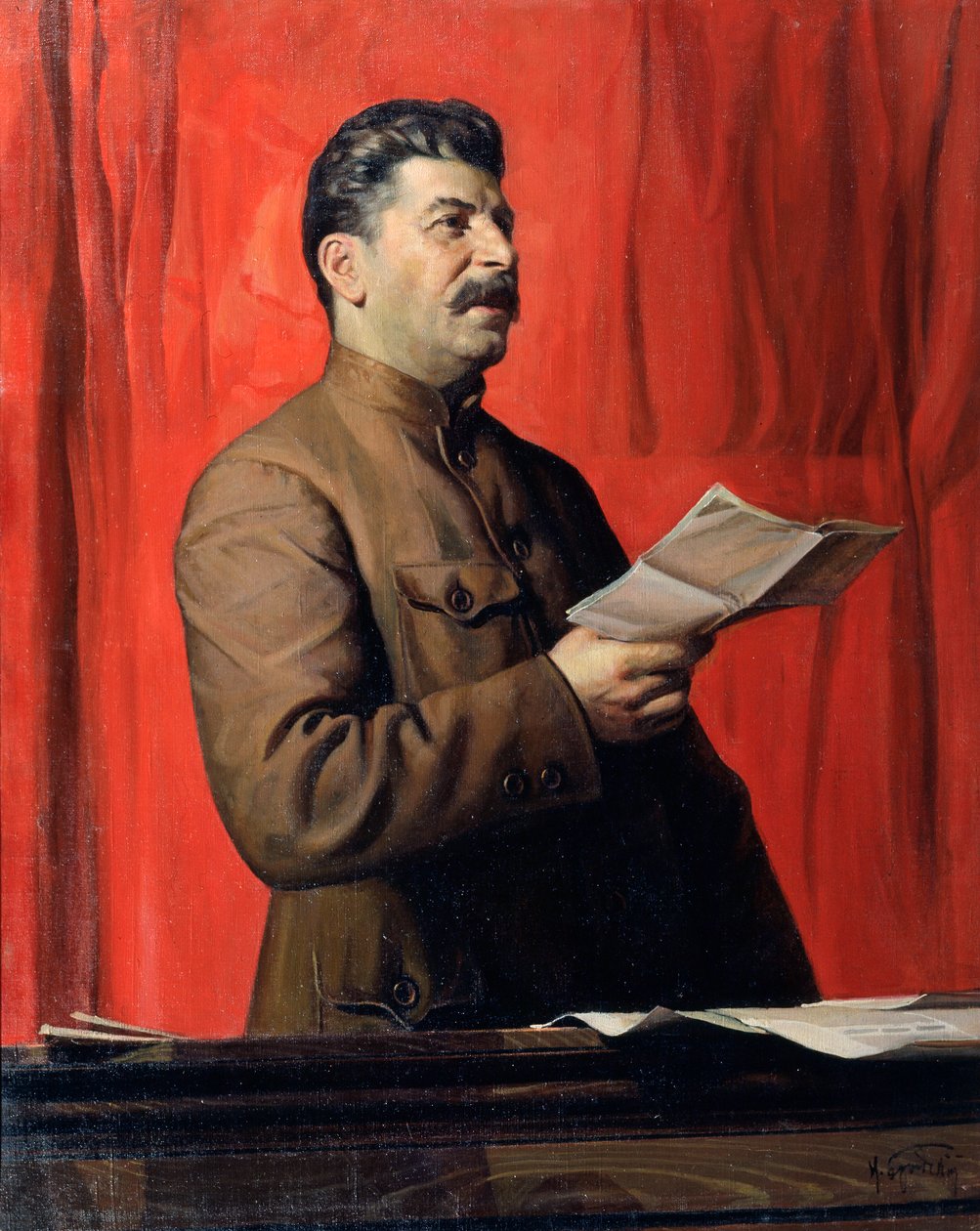 „Portret Józefa Stalina”, 1933. autorstwa Isaak Israilevich Brodsky