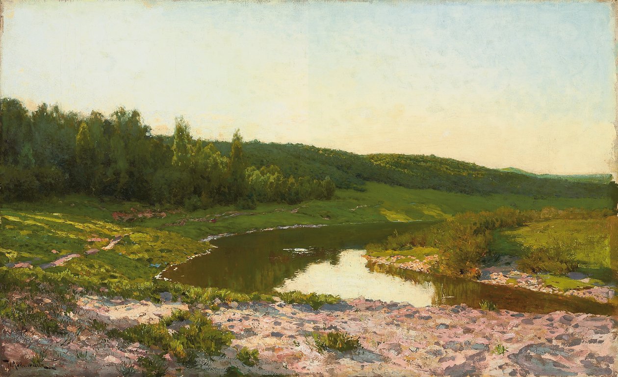Nad brzegiem wody, autorstwa Isaak Ilyich Levitan