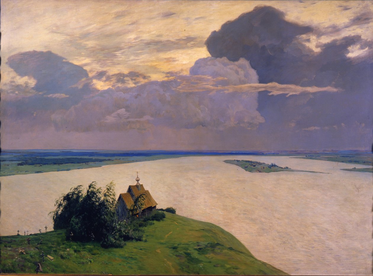 Nad wiecznym pokojem, 1894 autorstwa Isaak Ilyich Levitan