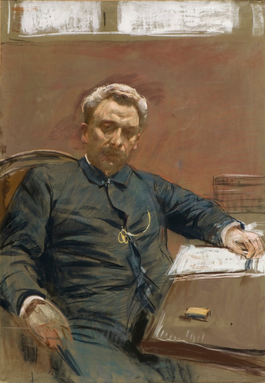 Portret aktora kina niemego Aleksandra Pawłowicza Lenskiego 1847-1908 , 1890. autorstwa Isaak Ilyich Levitan