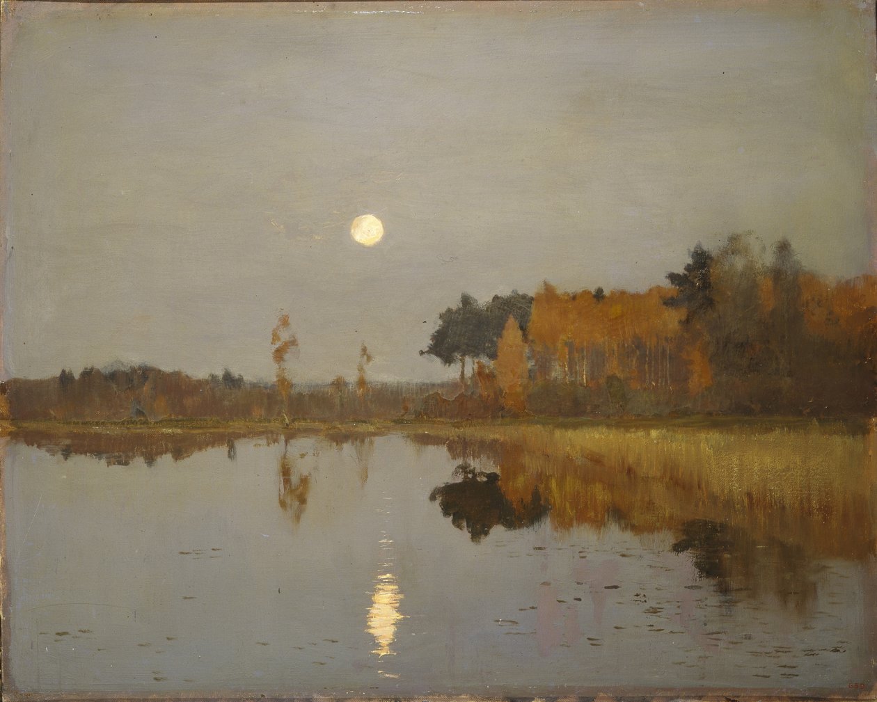 Zmierzch. Księżyc, 1899 autorstwa Isaak Ilyich Levitan