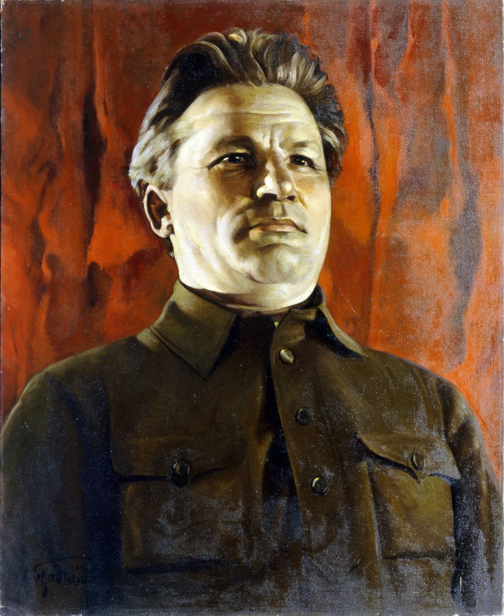 Portret Siergieja Kirowa (Sergei (Serge) Mironowicz Kostrikow autorstwa Isaak Israilevich Brodsky