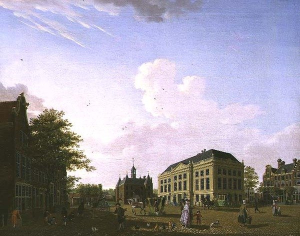 Widok na Leidseplein w Amsterdamie, 1778 autorstwa Isaac Ouwater