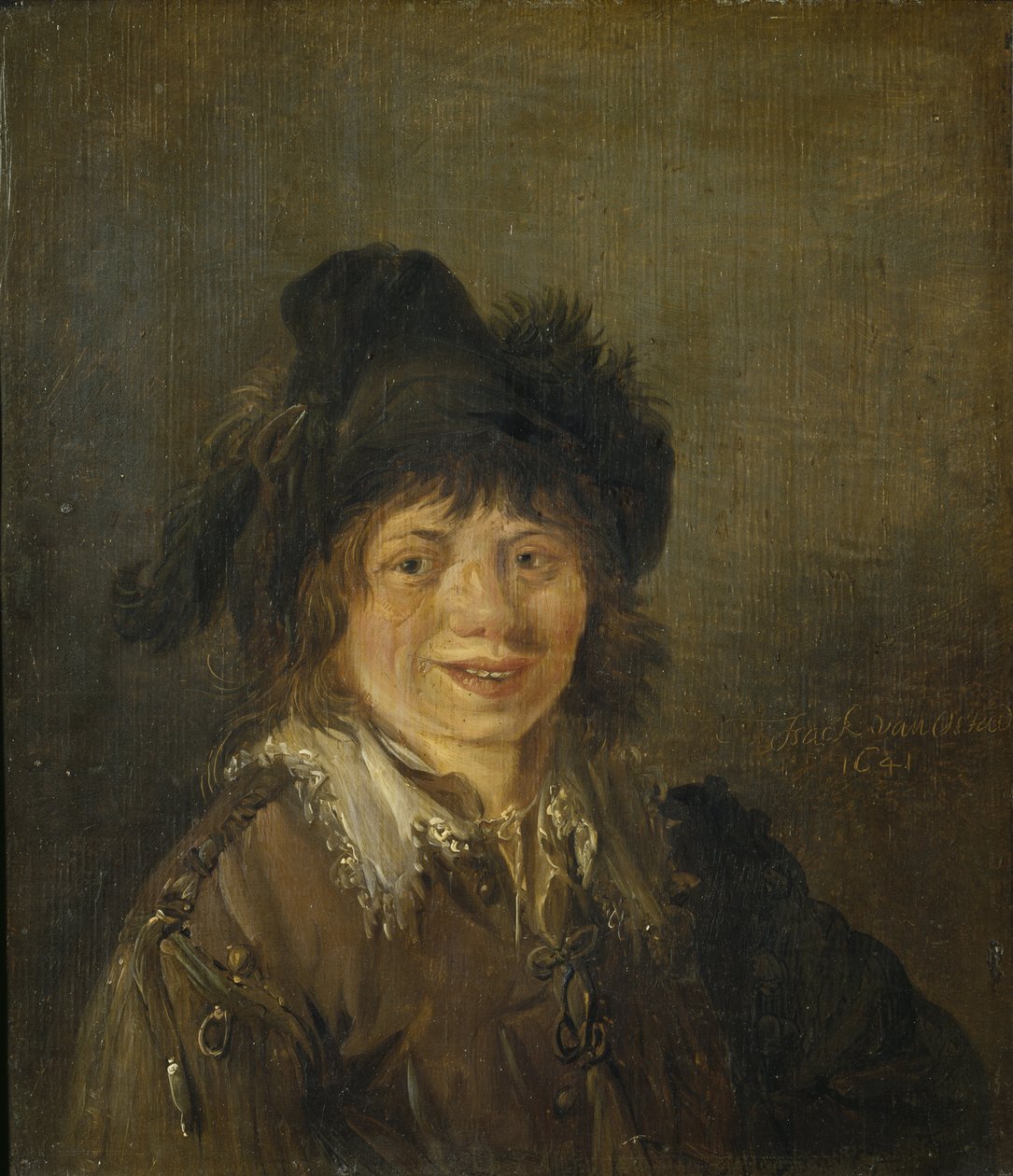 Autoportret - Autoportret, autorstwa Ostade, Isaac van . Olej na drewnie autorstwa Isack van Ostade