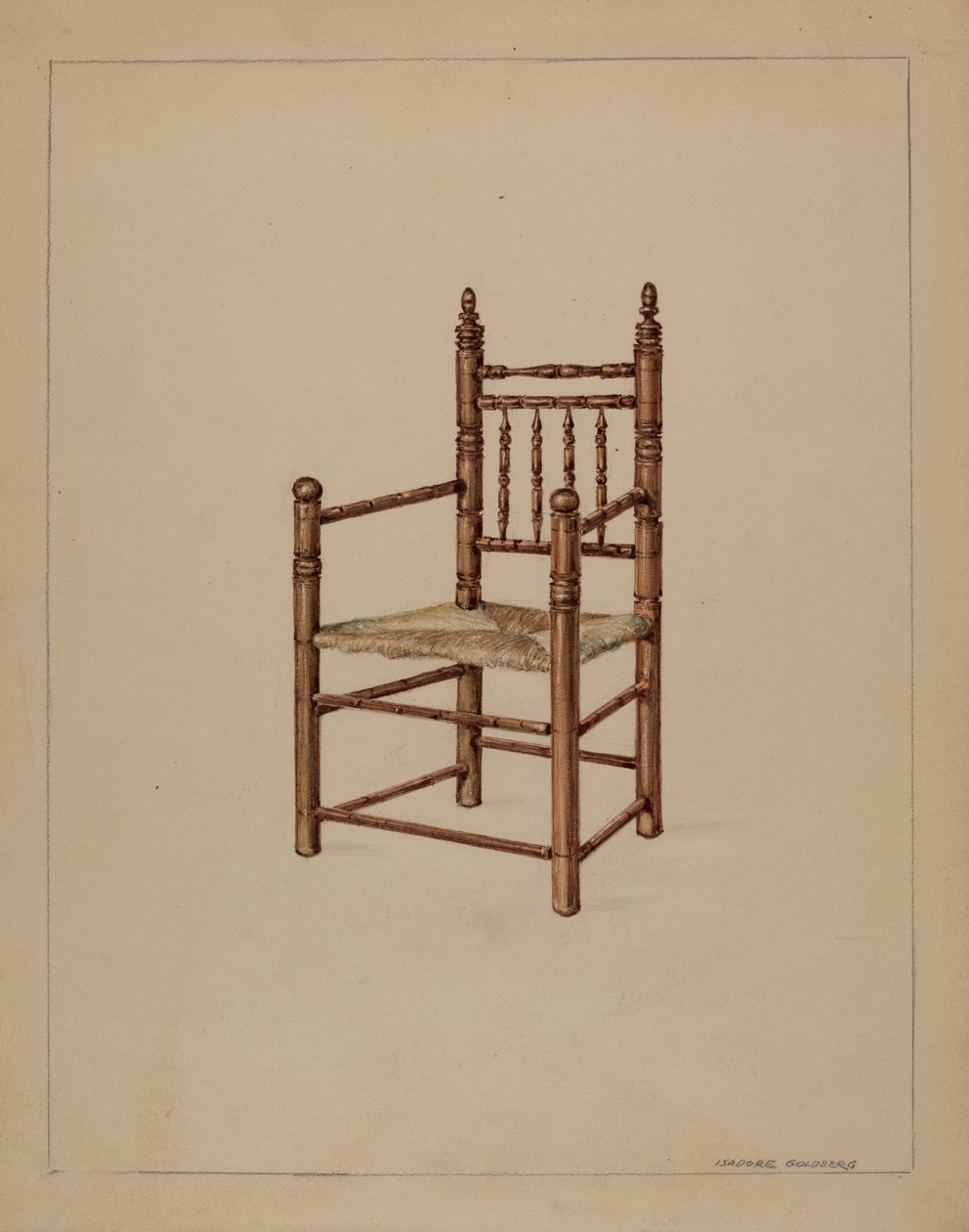 Krzesło autorstwa Isadore Goldberg