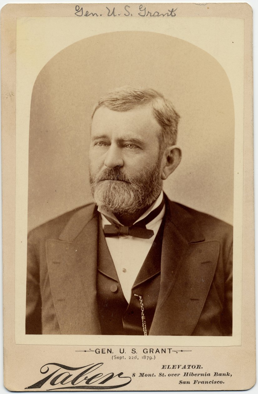 Ulysses Simpson Grant (1822-85), generał armii Unii, 18. prezydent USA (zdjęcie albumowe) autorstwa Isaiah Taber