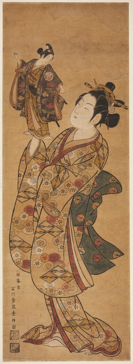 Dr Onoe Kikukoro MD autorstwa Ishikawa Toyonobu