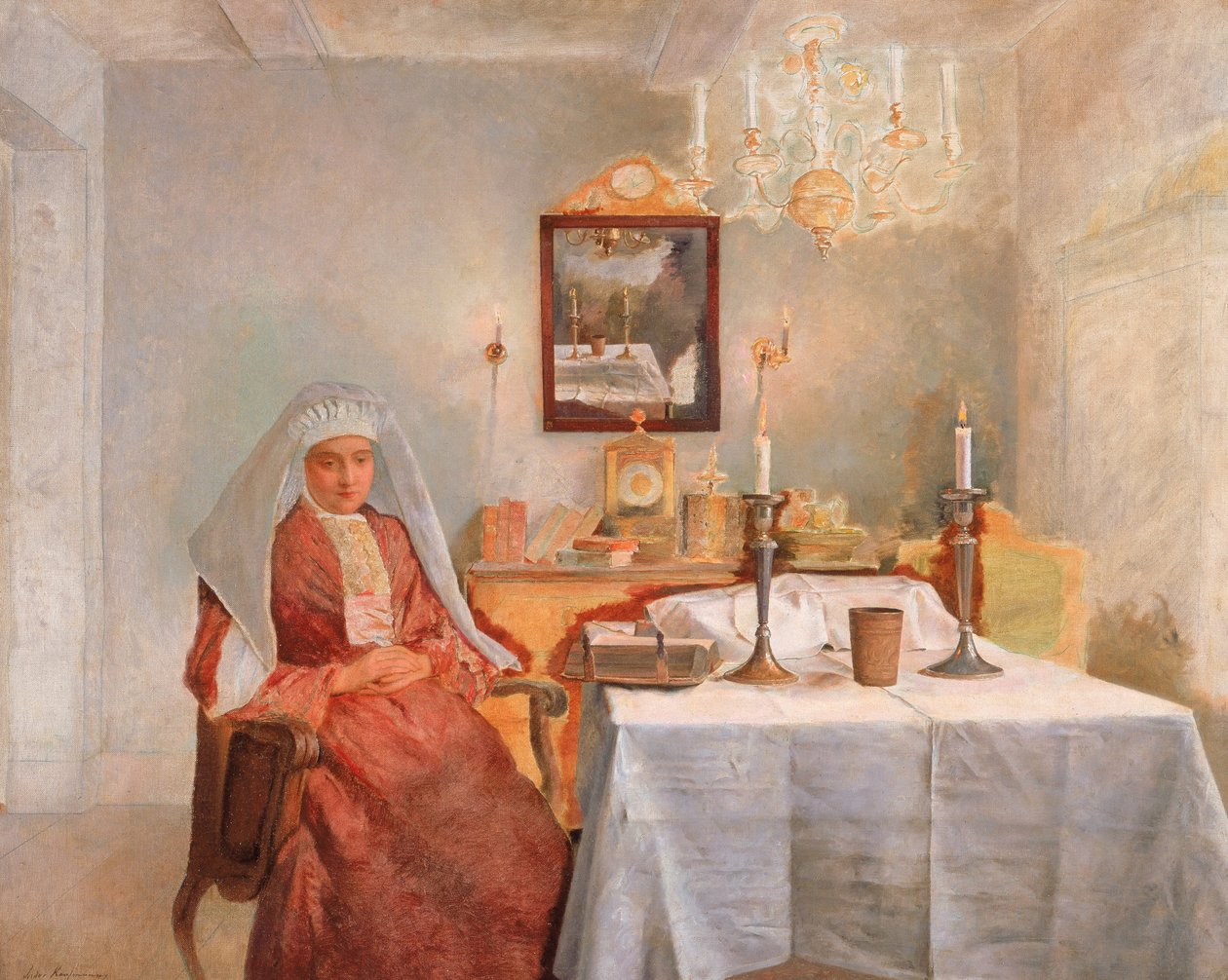 Piątkowy wieczór autorstwa Isidor Kaufmann