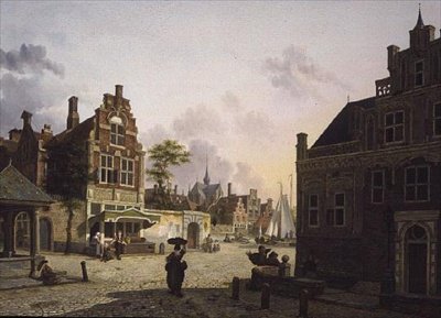 Widok na miasto autorstwa Isidor Verheyden