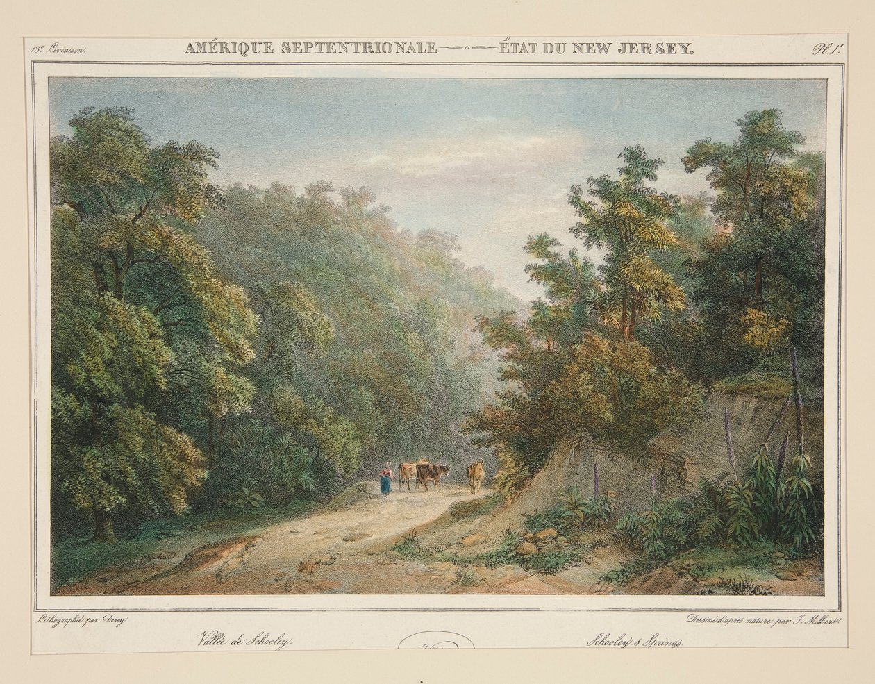 Ameryka Północna - Stan New Jersey. nr 49, pl. 1 autorstwa Isidore Laurent Deroy