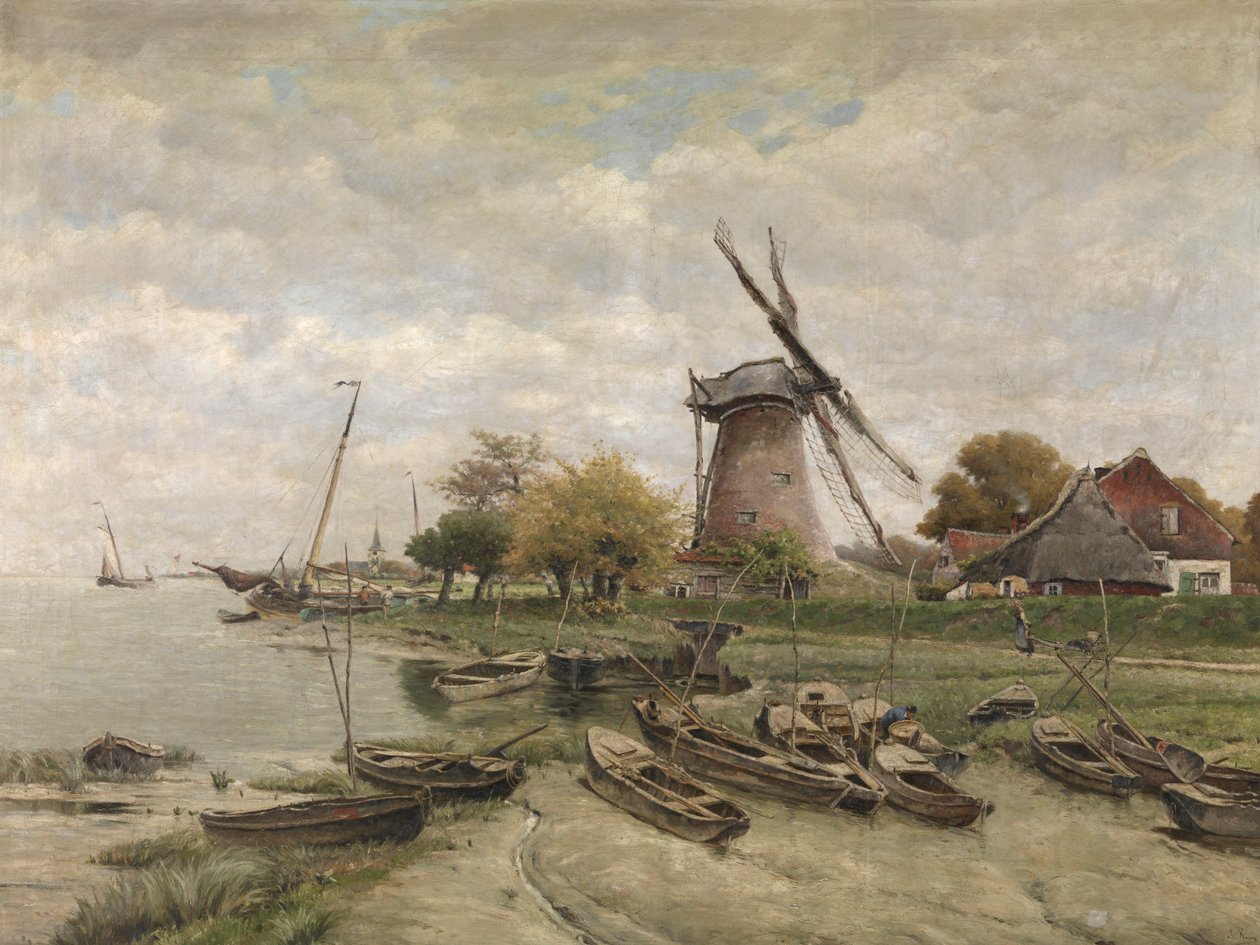 Skalda w Mariakerke (olej na płótnie) autorstwa Isidore Meyers