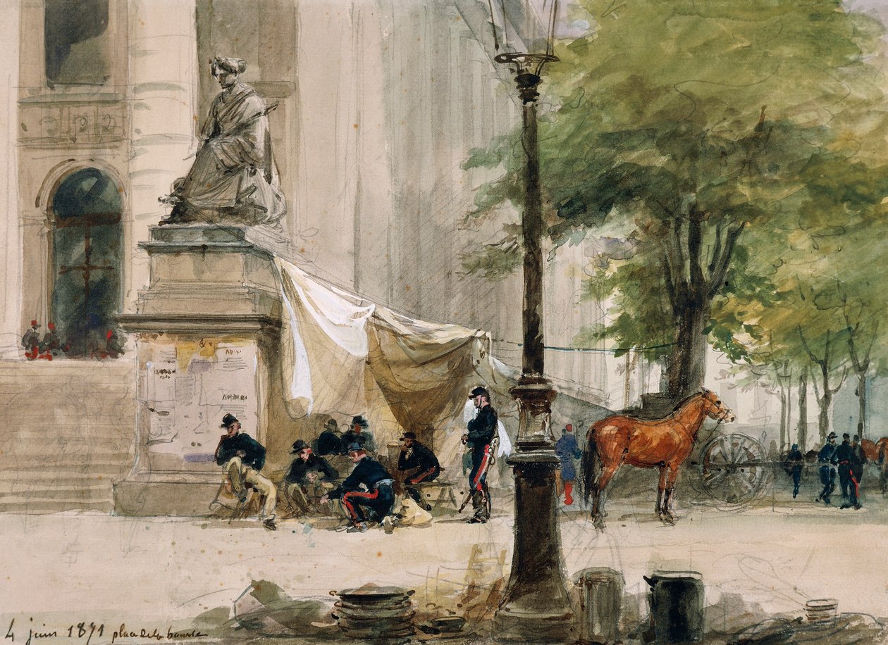 Obozowisko na Place de la Boure, 4 czerwca autorstwa Isidore Pils