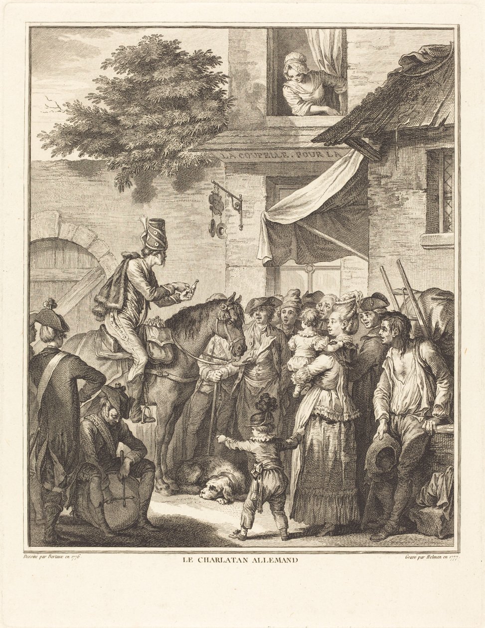 Niemiecki znachor autorstwa Isidore Stanislas Helman after Jean Duplessi Bertaux