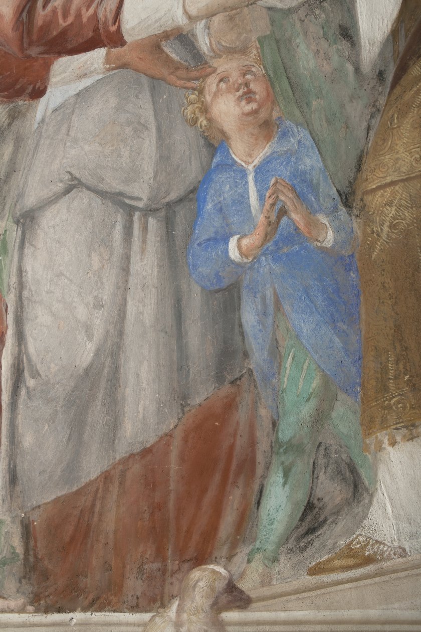 Dziecko, fragment z Ofiarowania Jezusa w Świątyni, 1623-34 autorstwa Isidoro Bianchi
