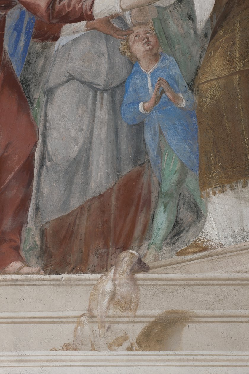 Dziecko, fragment z Ofiarowania Jezusa w Świątyni, 1623-34 autorstwa Isidoro Bianchi