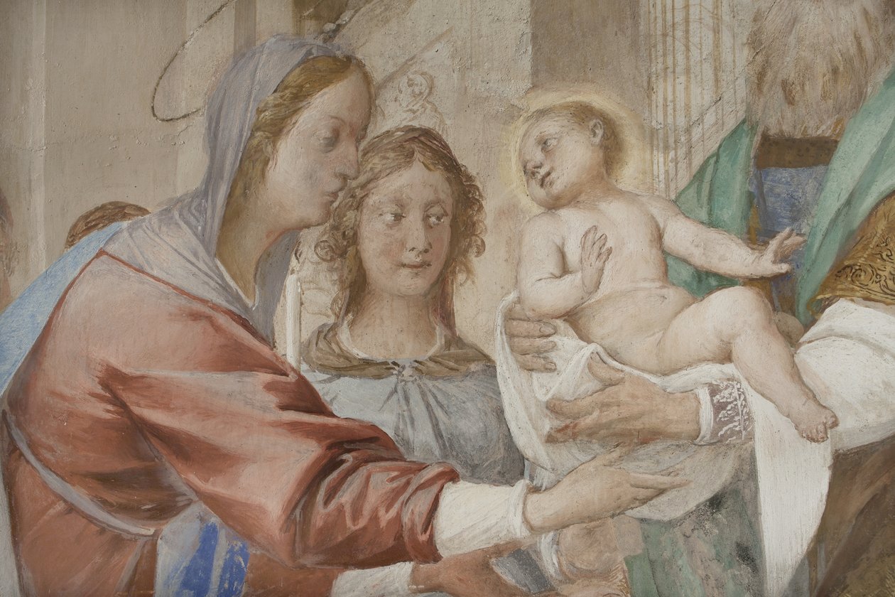 Fragment prezentacji Jezusa w świątyni autorstwa Isidoro Bianchi