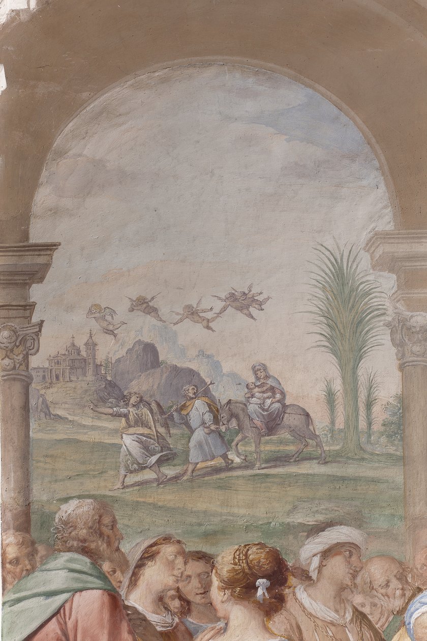 Fragment z Ofiarowania Jezusa w Świątyni, 1623-34 autorstwa Isidoro Bianchi
