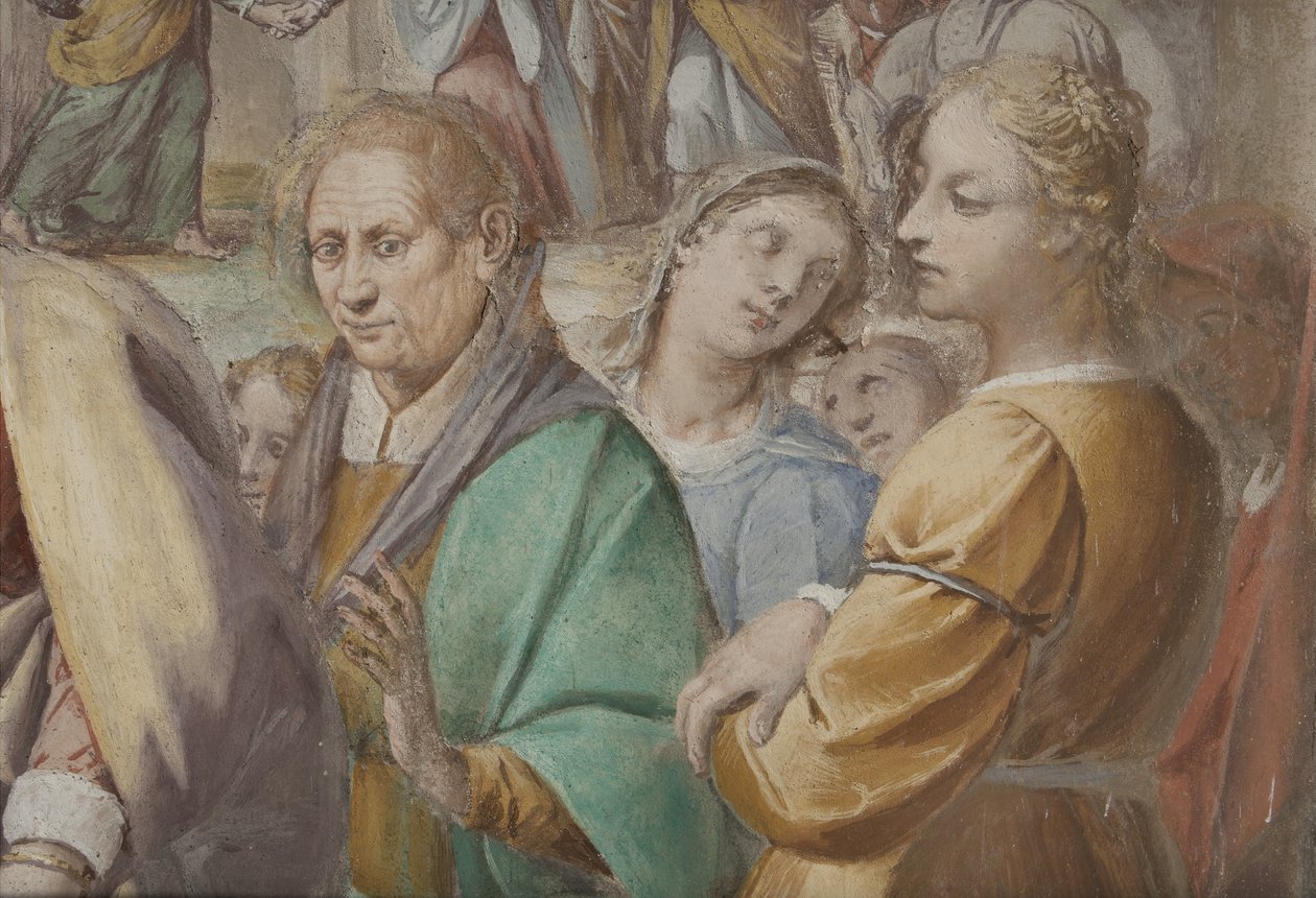 Fragment obrazu Zaślubiny Marii Panny, 1634 autorstwa Isidoro Bianchi