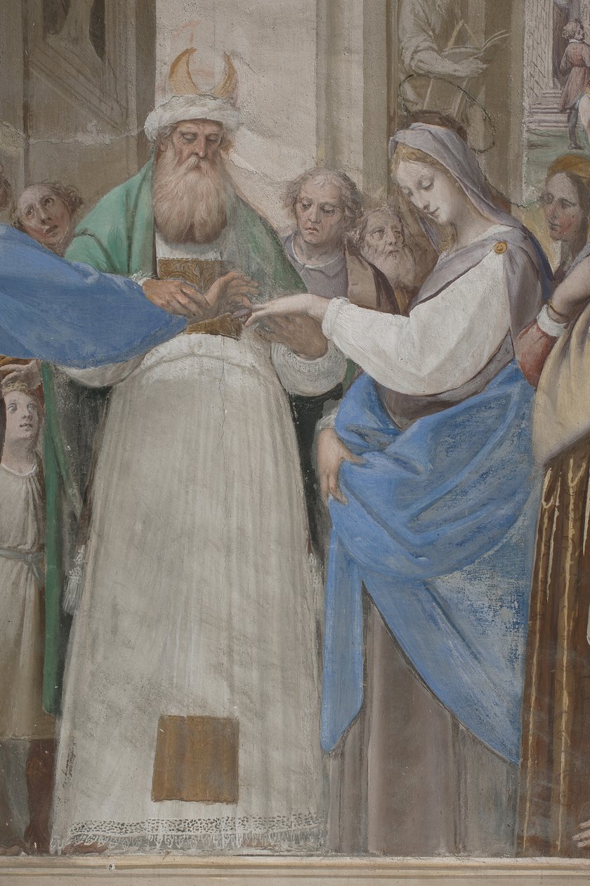 Fragment z Wesela Marii Panny, 1634 autorstwa Isidoro Bianchi