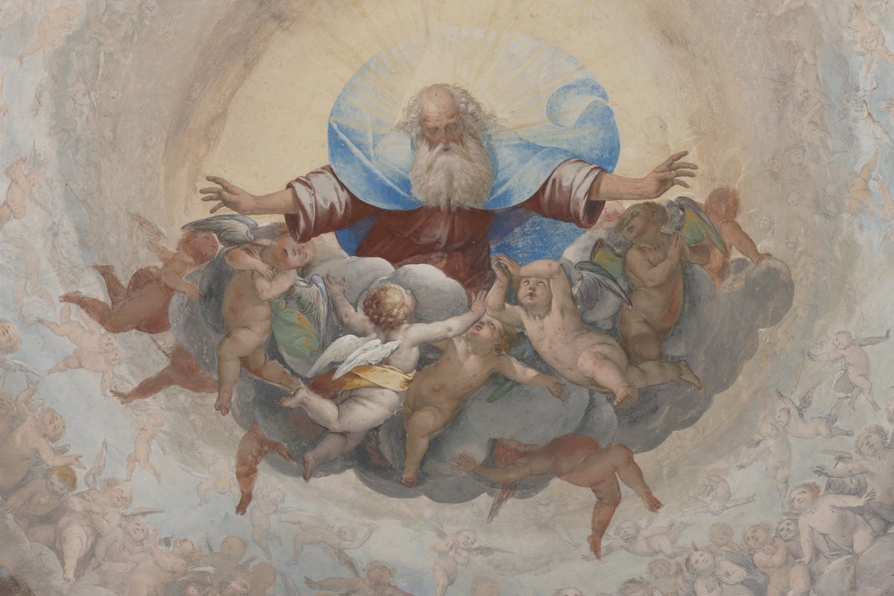 Bóg i amorki, ok. 1623-34 (szczegóły 3496185) autorstwa Isidoro Bianchi