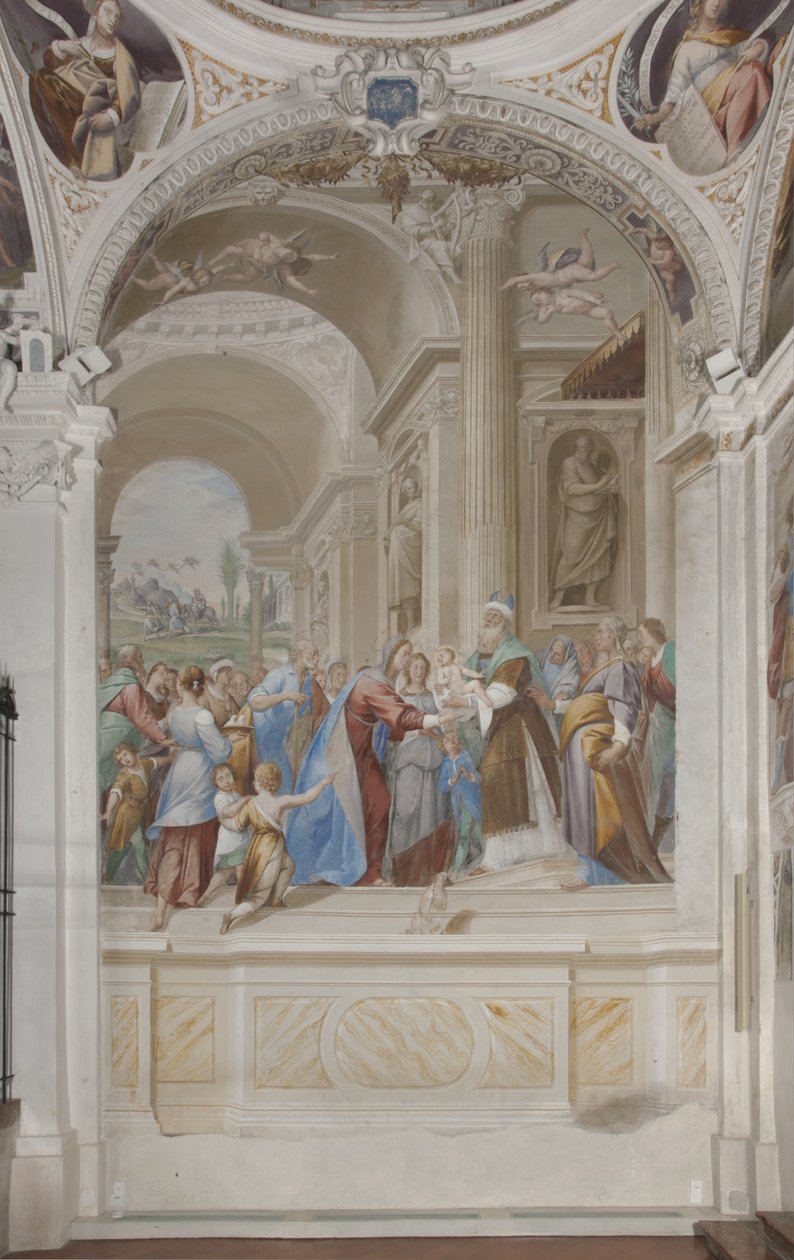 Ofiarowanie Jezusa w Świątyni, 1623-34 autorstwa Isidoro Bianchi