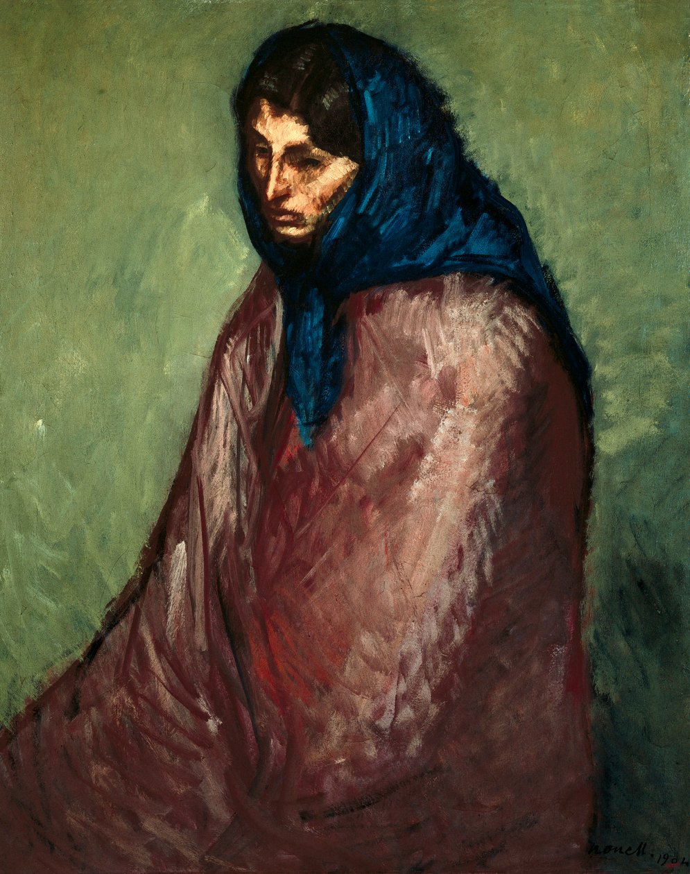"Le schronienie" Obraz Isidre Nonell i Monturiol (1873-1911) 1904 Barcelona. Narodowe Muzeum Sztuki Katalonii autorstwa Isidro Nonell