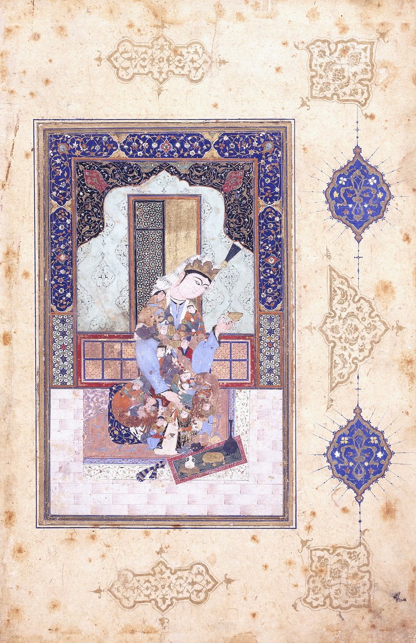 Siedząca Księżniczka, c. 1580 autorstwa Islamic School