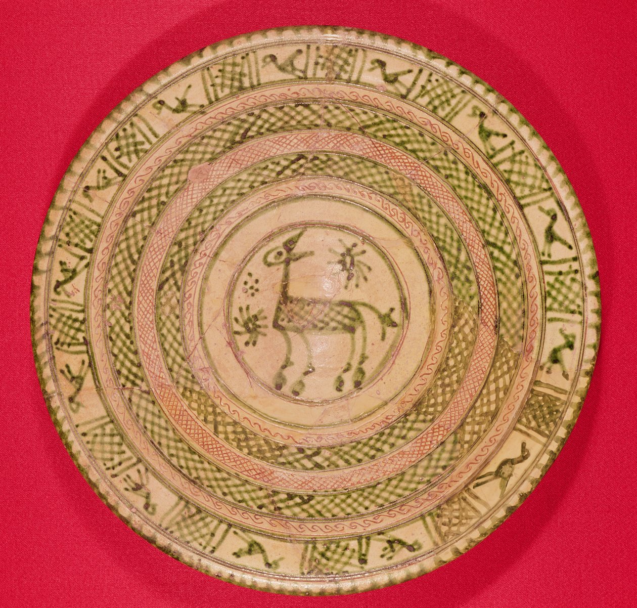 Naczynie zdobione osłem, z Iranu, okres seldżucki, XII-XIII w. (ceramika) autorstwa Islamic School