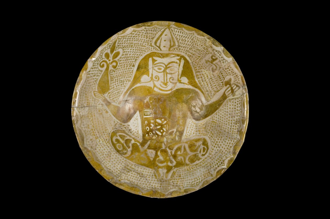 Lustre bowl, Irak, okres Abbasydów, IX wiek (naczynia ceramiczne z połyskiem na glazurze) autorstwa Islamic School