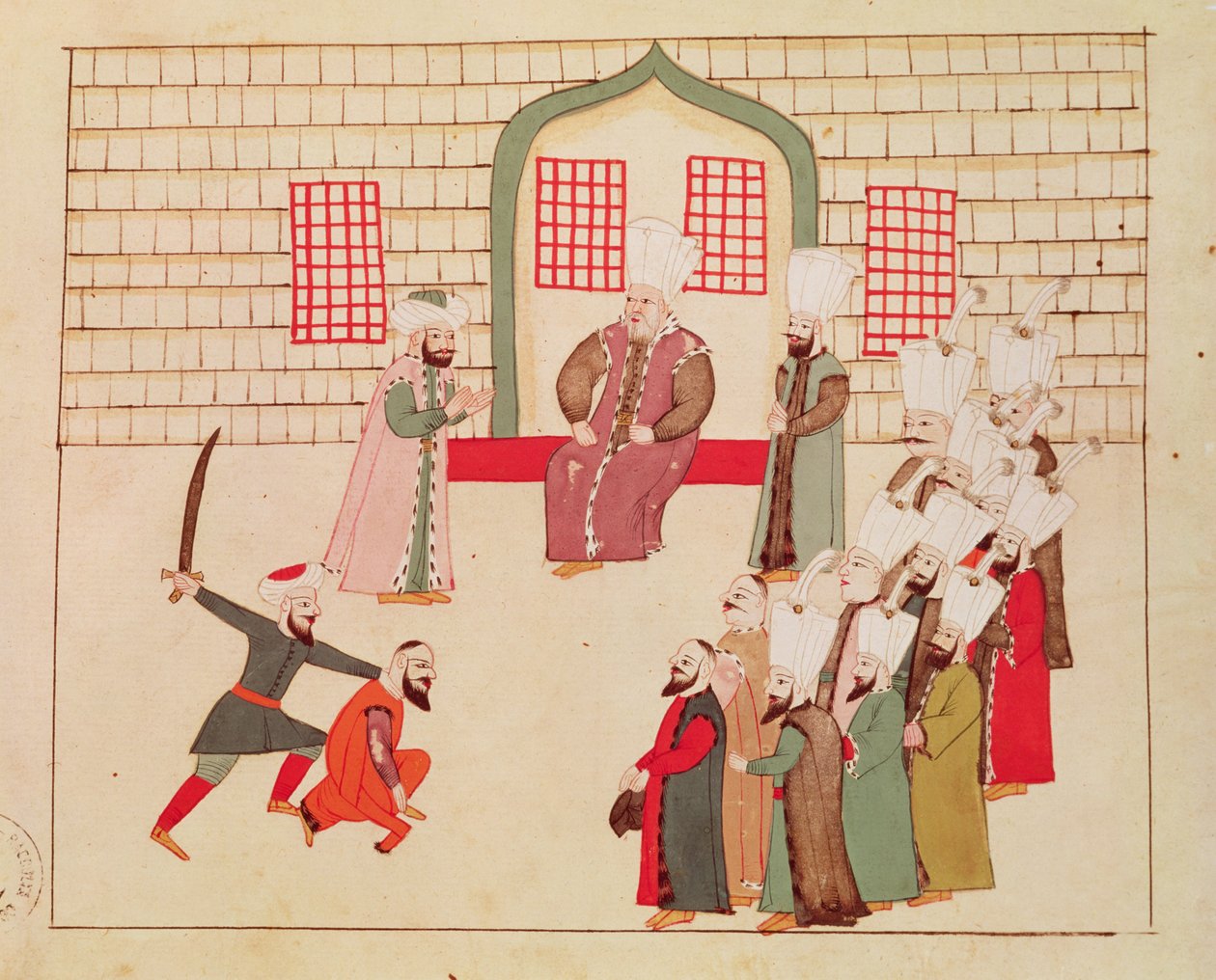 Ms 1671 Wezyr przyglądający się egzekucji autorstwa Islamic School