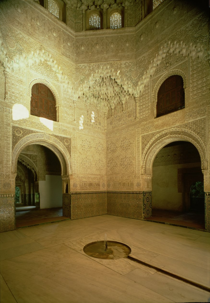 Pokój Dwóch Sióstr (Sala de las Dos Hermanas) XIV wiek autorstwa Islamic School