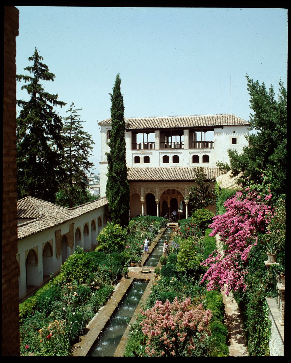 Widok na Pałac Generalife i Ogrody Letnie autorstwa Islamic School