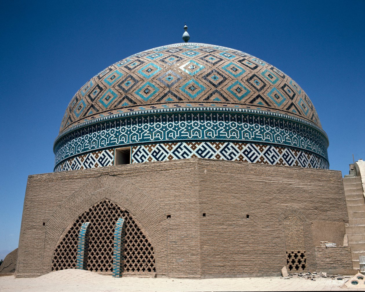 Widok na kopułę meczetu Jameh (Jame) w Yazd autorstwa Islamic School