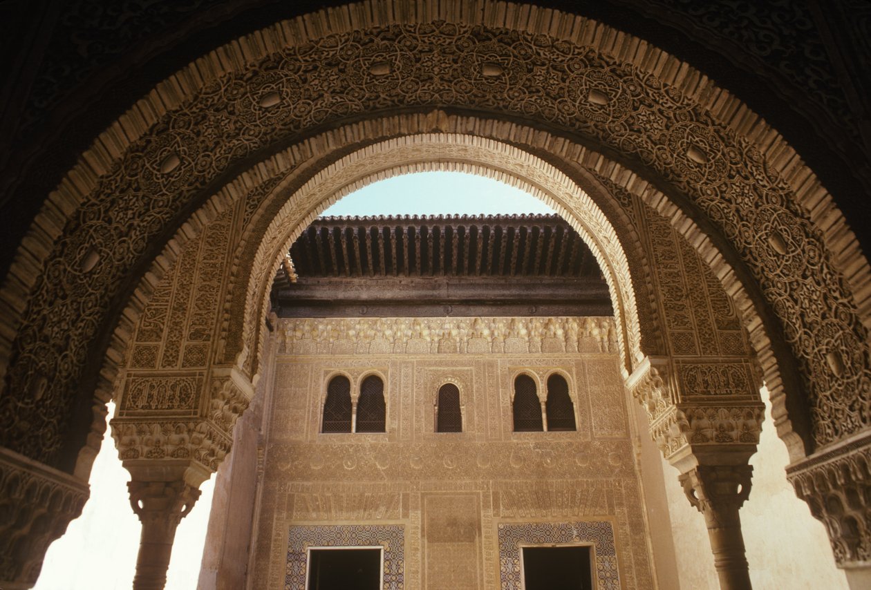 Widok pałacu z patio de Mexuar (patrz także 249978) autorstwa Islamic School