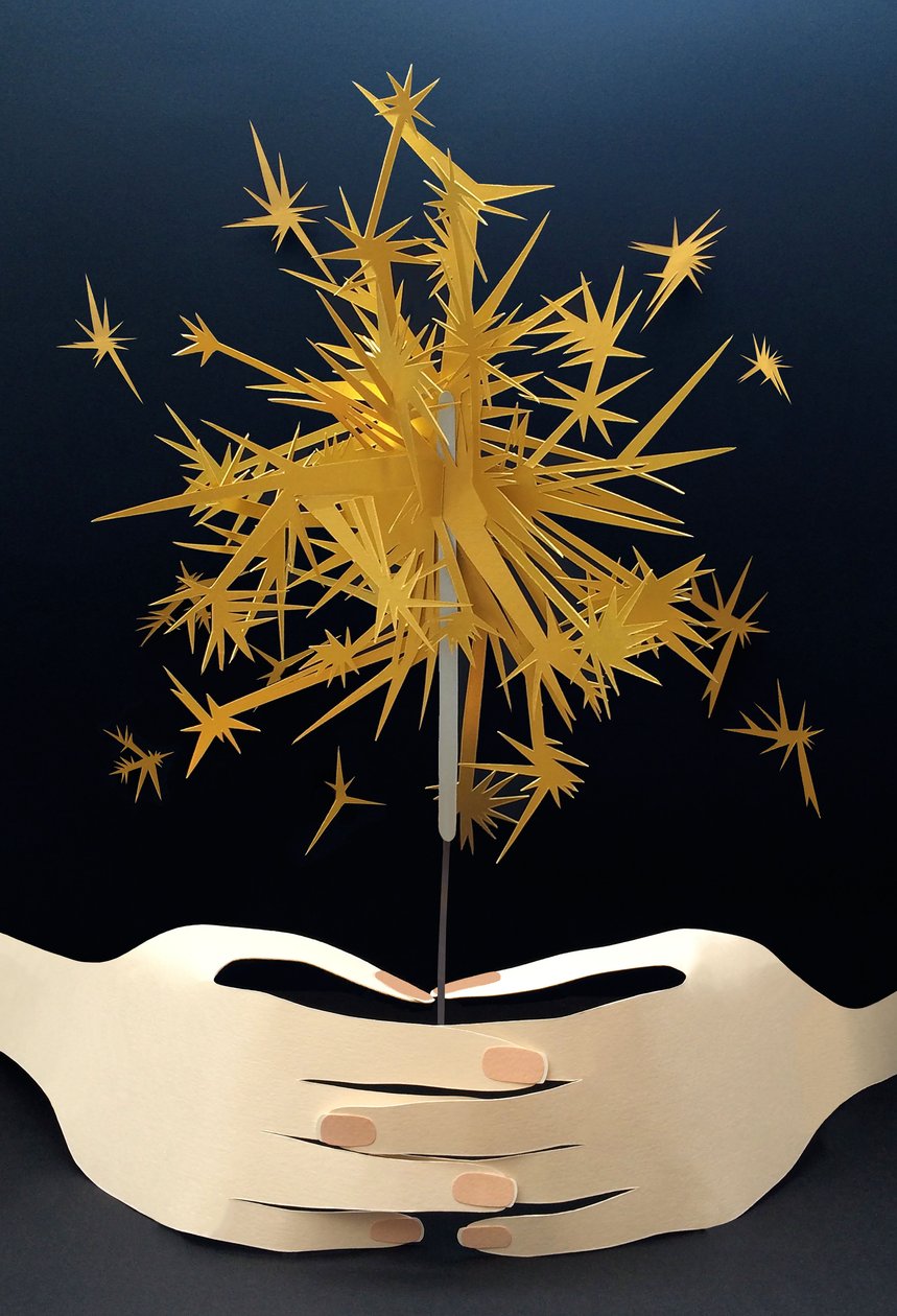Light up the Night, 2016 (papier) autorstwa Isobel Barber