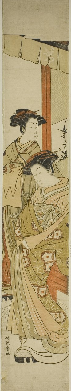 Dwie Kurtyzany Iseya autorstwa Isoda Koryusai