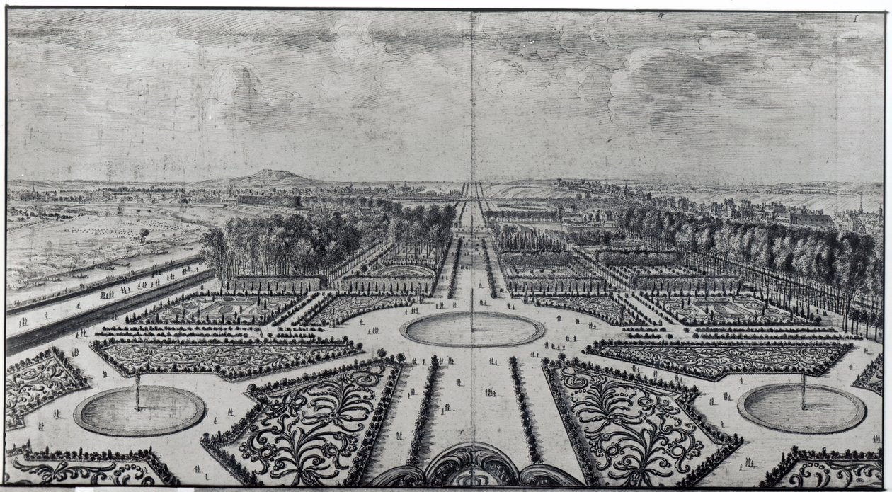 Ogród Tuileries autorstwa Israël Silvestre the Younger