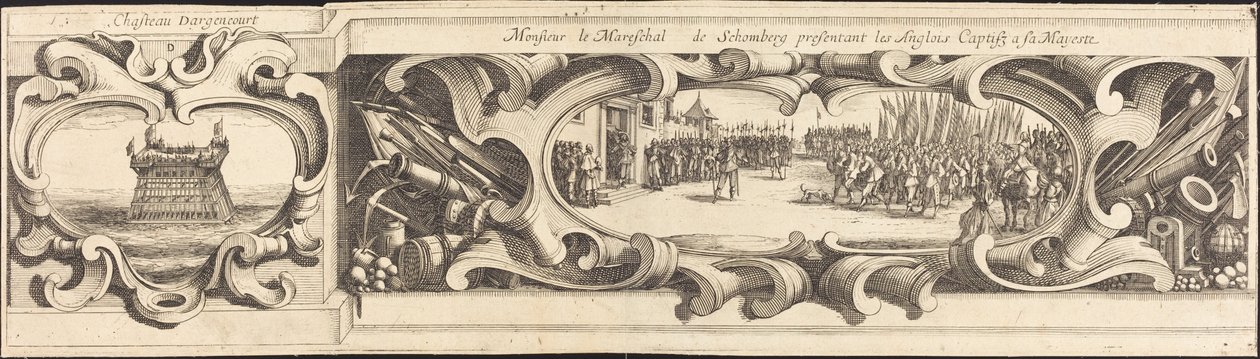 Oblężenie La Rochelle [tablica 14 z 16; zestaw zawiera 1952.8.97-112] autorstwa Israel Henriet or Abraham Bosse after Jacques Callot