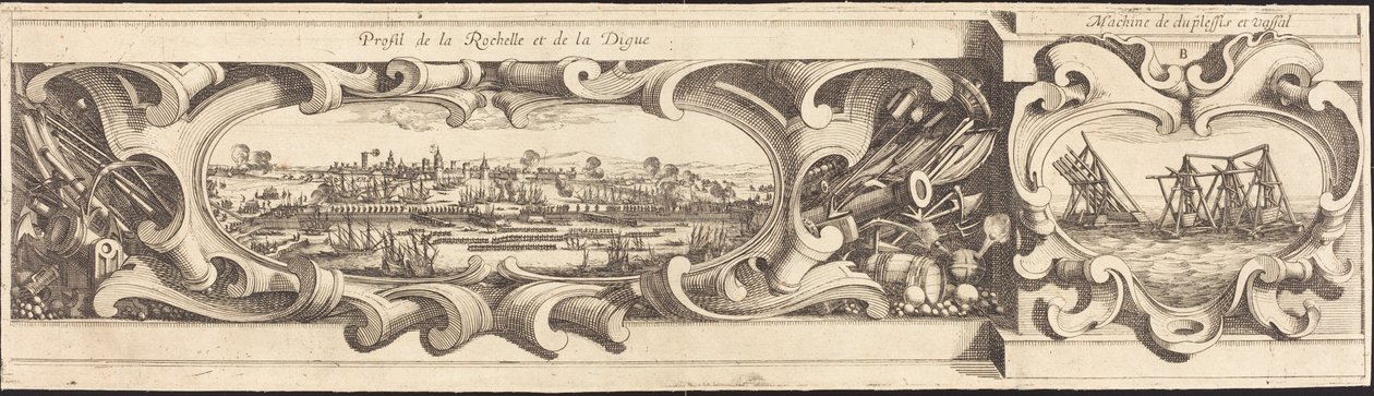 Oblężenie La Rochelle [tablica 16 z 16; zestaw zawiera 1952.8.97-112] autorstwa Israel Henriet or Abraham Bosse after Jacques Callot