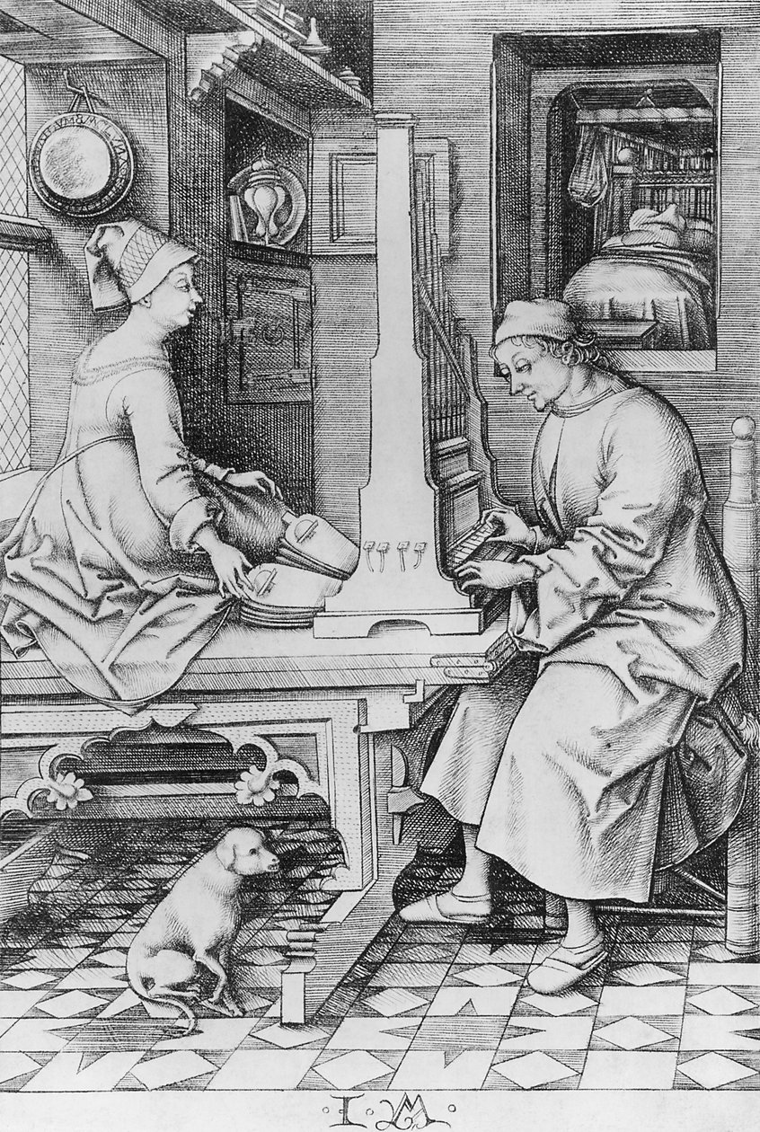 Pozytywny Organ autorstwa Israhel van Meckenem the younger