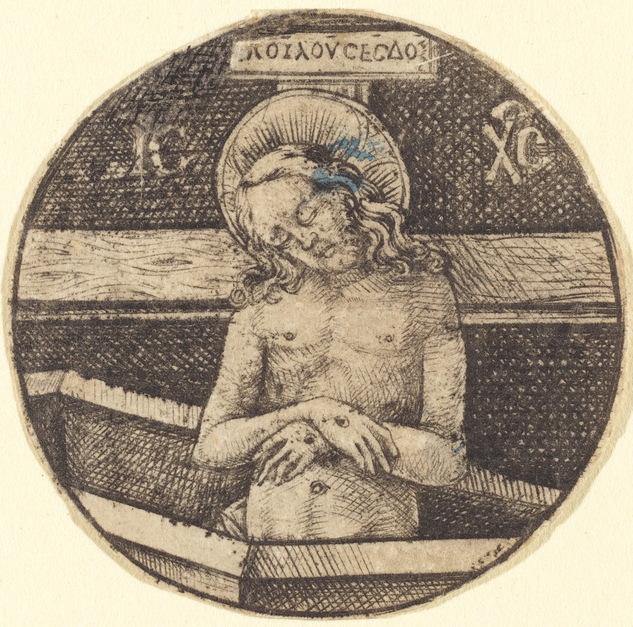 Chrystus jako Mąż Boleści, ok. 1930 r. 14701480. autorstwa Israhel van Meckenem