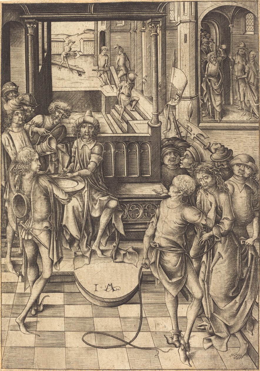 Chrystus przed Piłatem autorstwa Israhel van Meckenem