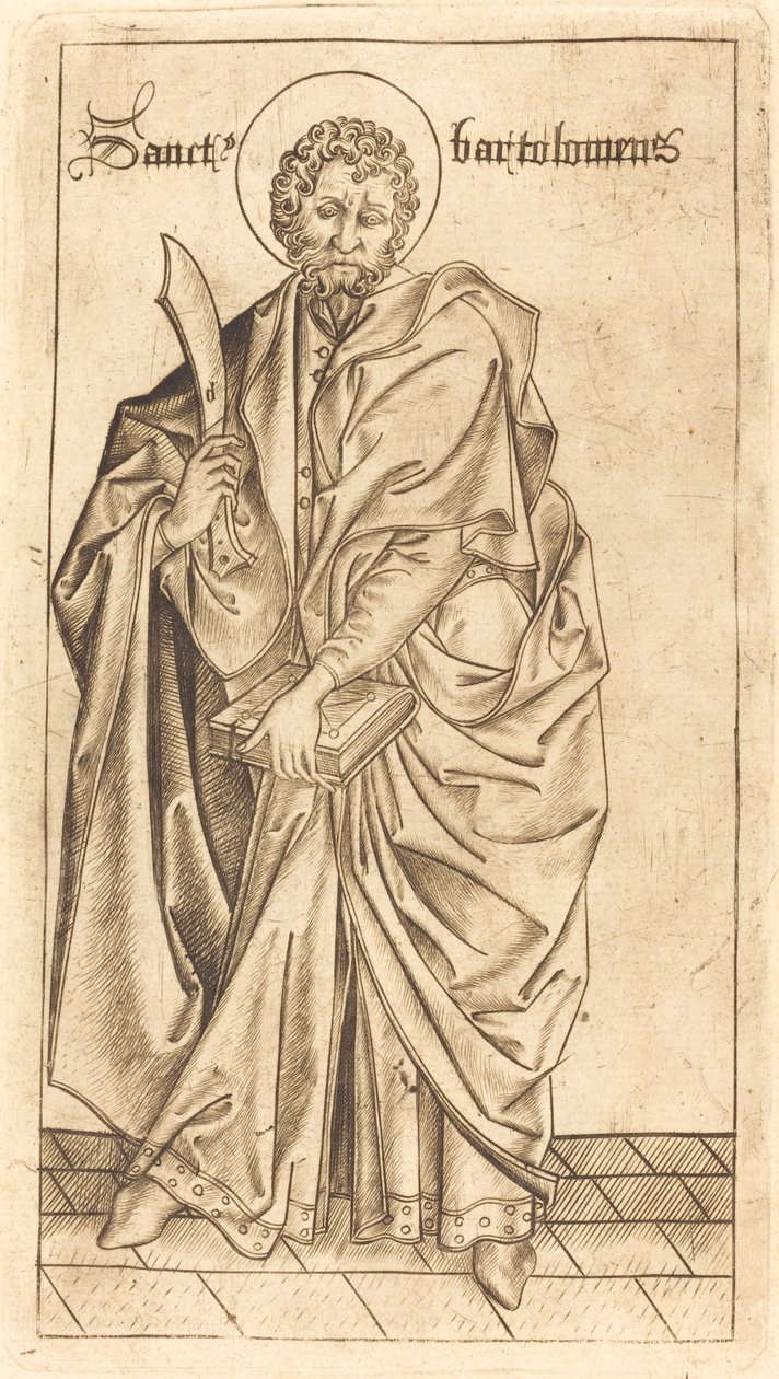 Św. Bartłomiej ok. 14701480. autorstwa Israhel van Meckenem
