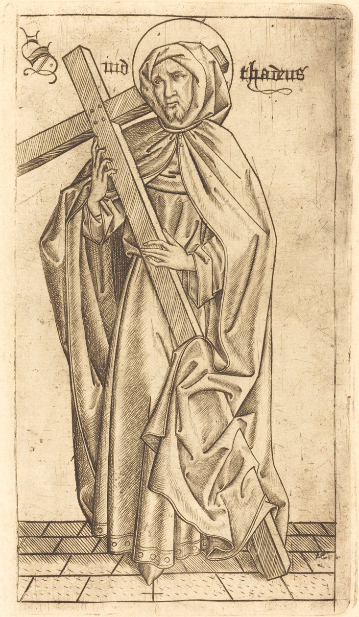 Św. Judasz Tadeusz lub Św. 14701480. autorstwa Israhel van Meckenem